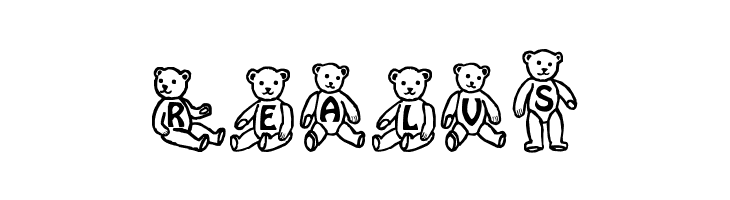 Sassys Teddys 1  Free Fonts Download