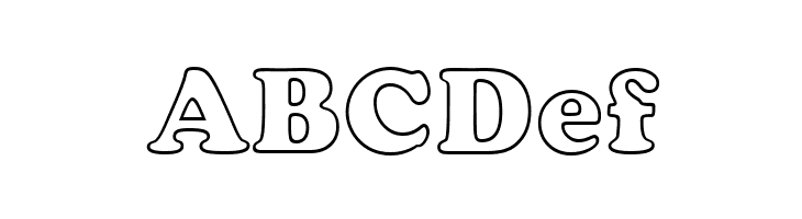 Cooper Black Outline BT  Free Fonts Download
