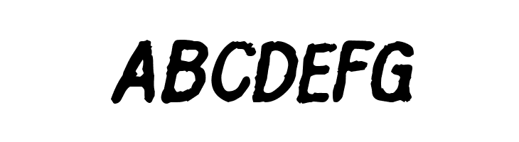 Inkbleed Oblique  Free Fonts Download