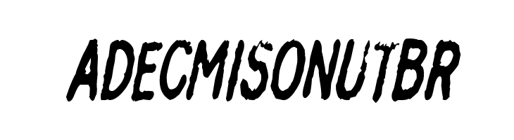 InkbleedCondensed Oblique  Free Fonts Download