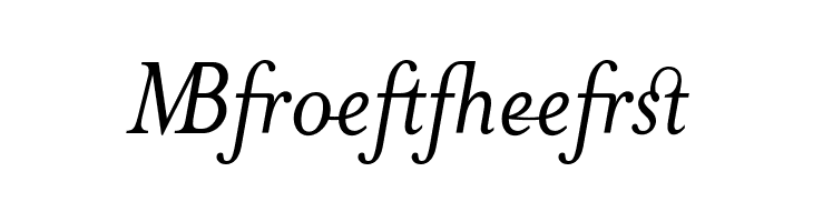 MrsEavesJustLig-Italic  Free Fonts Download