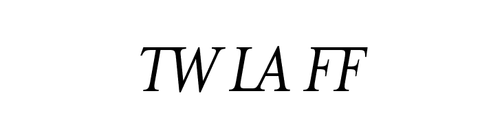 MrsEavesJustLig-Italic  Free Fonts Download