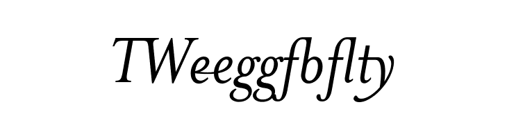 MrsEavesJustLig-Italic  Free Fonts Download