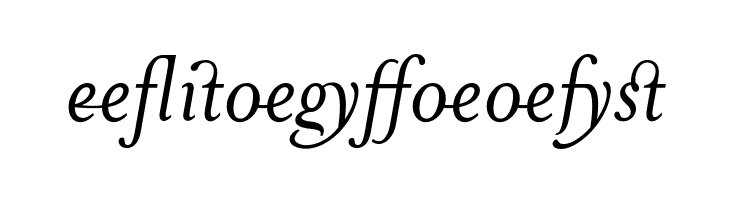 MrsEavesJustLig-Italic  Free Fonts Download