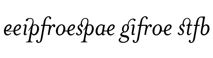 MrsEavesJustLig-Italic  Free Fonts Download