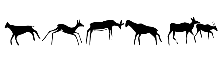 Afrika RockArt F Animals1 Regular  Free Fonts Download