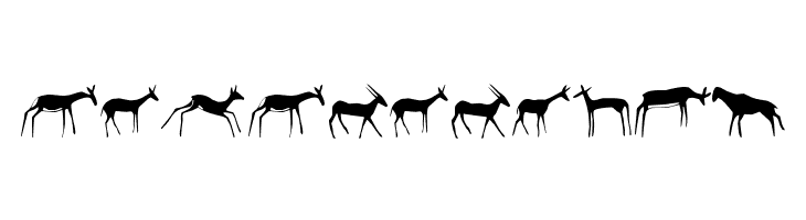 Afrika RockArt F Animals1 Regular  Free Fonts Download