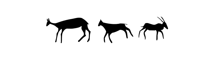 Afrika RockArt F Animals1 Regular  Free Fonts Download