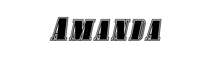 SF Avondale SC Inline Italic  Free Fonts Download