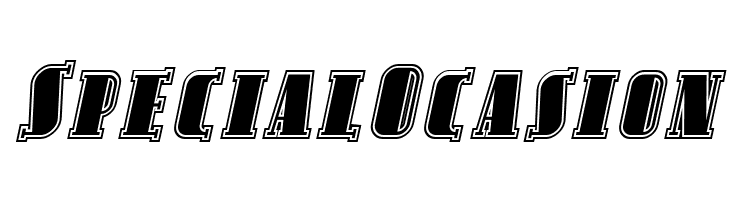 SF Avondale SC Inline Italic  Free Fonts Download