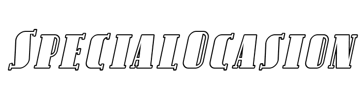 SF Avondale SC Outline Italic  Free Fonts Download