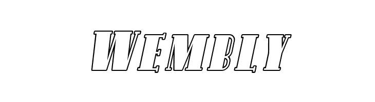 SF Avondale SC Outline Italic  Free Fonts Download