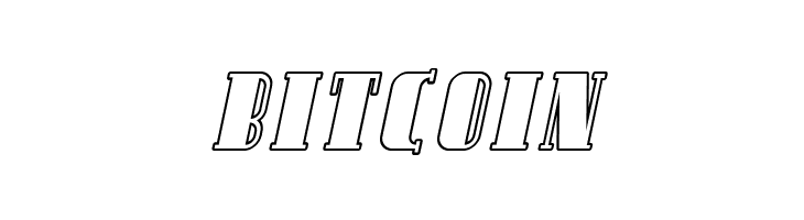 SF Avondale SC Outline Italic  Free Fonts Download