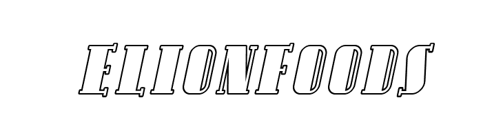 SF Avondale SC Outline Italic  Free Fonts Download