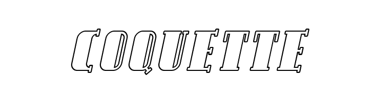 SF Avondale Outline Italic  Free Fonts Download