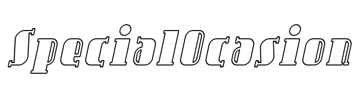 SF Avondale Outline Italic  Free Fonts Download
