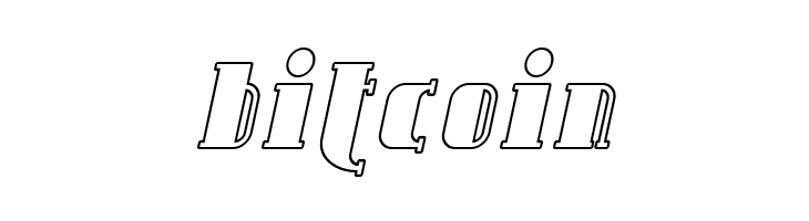 SF Avondale Outline Italic  Free Fonts Download