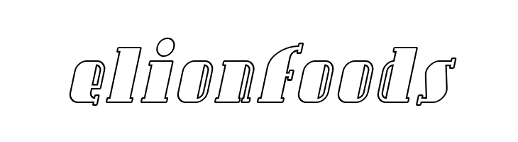 SF Avondale Outline Italic  Free Fonts Download