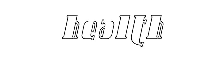SF Avondale Outline Italic  Free Fonts Download