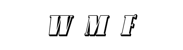 SF Avondale SC Shaded Italic  Free Fonts Download