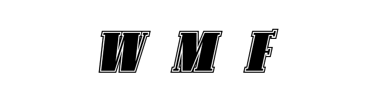 SF Avondale Inline Italic  Free Fonts Download