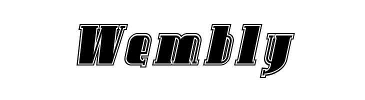 SF Avondale Inline Italic  Free Fonts Download