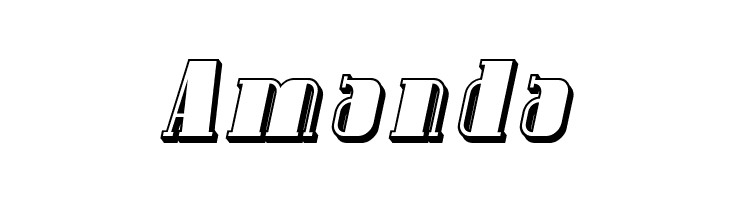 SF Avondale Shaded Italic  Free Fonts Download