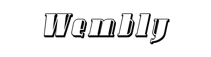 SF Avondale Shaded Italic  Free Fonts Download