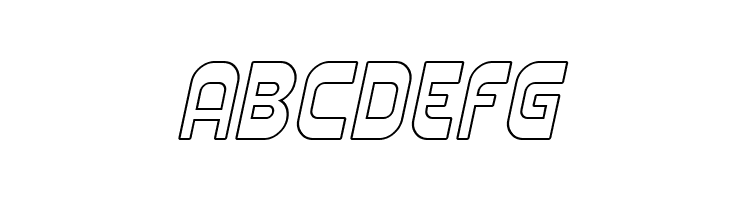 SF Plasmatica Outline Italic  Free Fonts Download