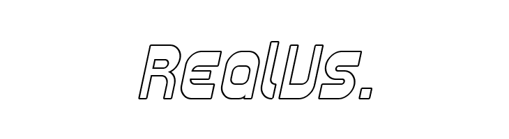 SF Plasmatica Outline Italic  Free Fonts Download