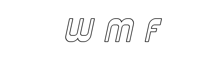 SF Plasmatica Outline Italic  Free Fonts Download