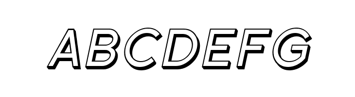 SF Florencesans Shaded Italic  Free Fonts Download