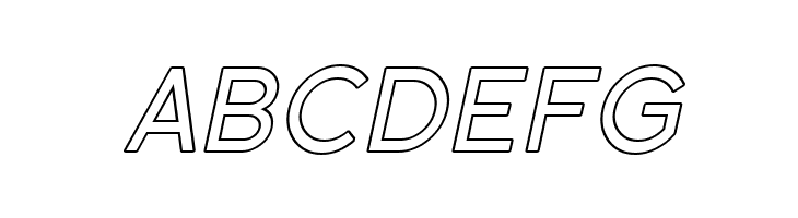 SF Florencesans SC Outline Italic  Free Fonts Download