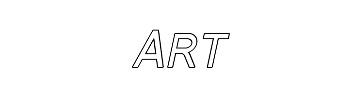 SF Florencesans SC Outline Italic  Free Fonts Download