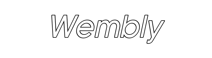 SF Florencesans Outline Italic  Free Fonts Download