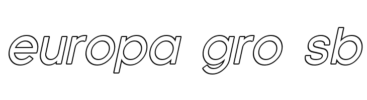 SF Florencesans Outline Italic  Free Fonts Download