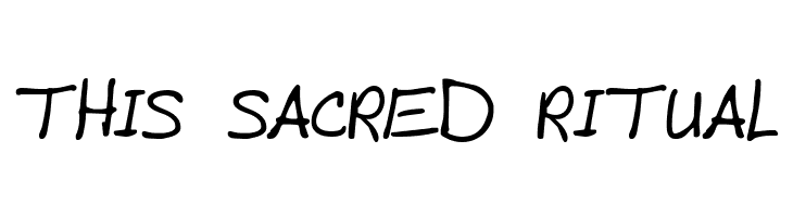 THIS%2BSACRED%2BRITUAL Mad's Scrawl BRK Font