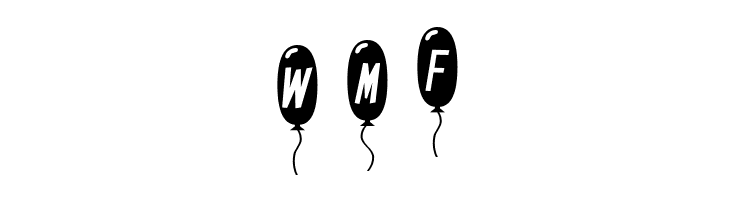 SF Balloons Thin Italic  Free Fonts Download