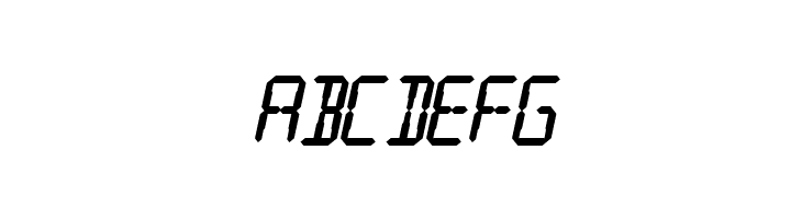 SF Digital Readout Heavy Oblique  Free Fonts Download