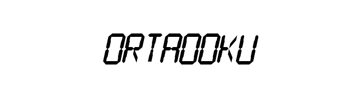 SF Digital Readout Heavy Oblique  Free Fonts Download