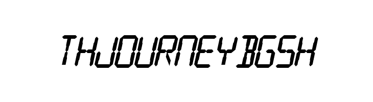 SF Digital Readout Heavy Oblique  Free Fonts Download