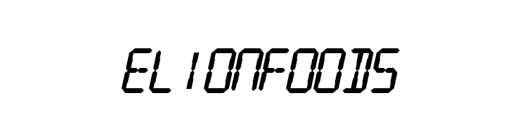 SF Digital Readout Heavy Oblique  Free Fonts Download