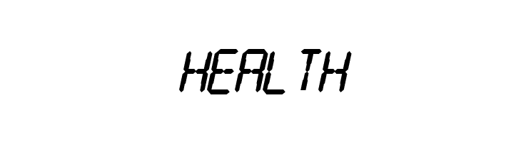 SF Digital Readout Heavy Oblique  Free Fonts Download