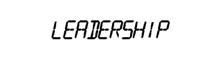 SF Digital Readout Heavy Oblique  Free Fonts Download