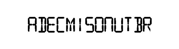 SF Digital Readout Heavy  Free Fonts Download