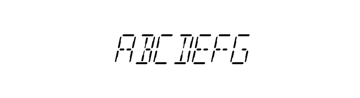 SF Digital Readout Light Oblique  Free Fonts Download