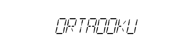 SF Digital Readout Light Oblique  Free Fonts Download