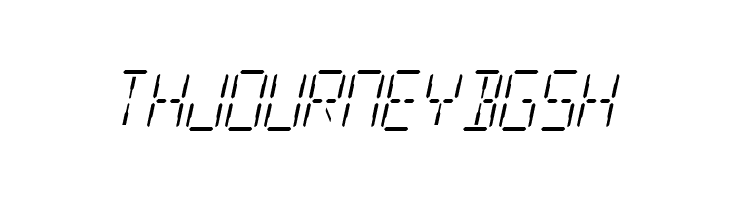 SF Digital Readout Light Oblique  Free Fonts Download
