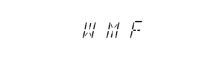 SF Digital Readout Light Oblique  Free Fonts Download