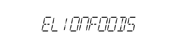 SF Digital Readout Light Oblique  Free Fonts Download